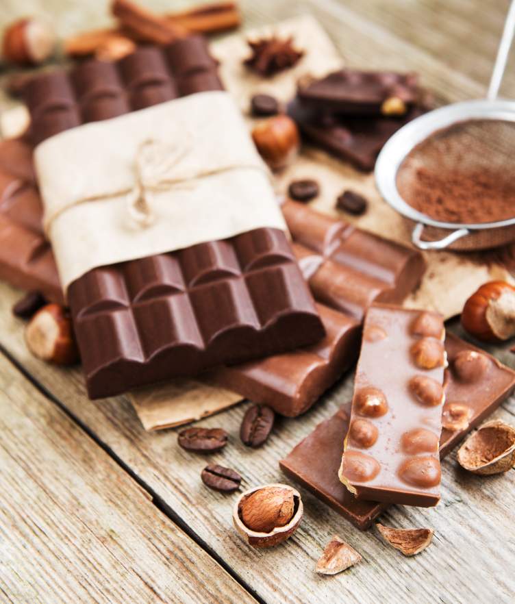 Chocolate Bar On Table